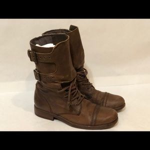 Sold**** All Saints brown leather boots